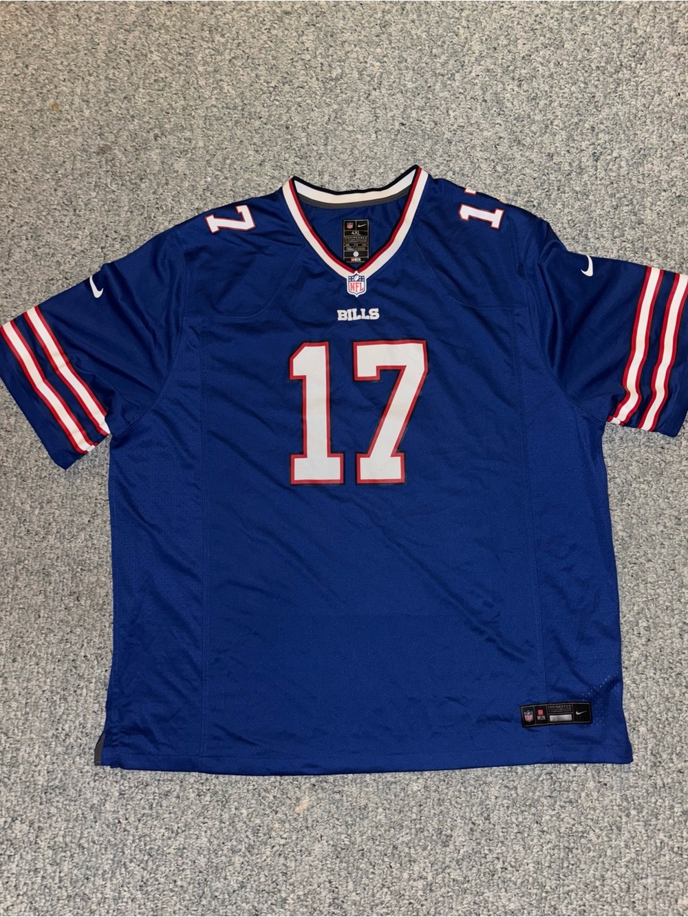 4XL Buffalo Bills Josh Allen Nike Jersey